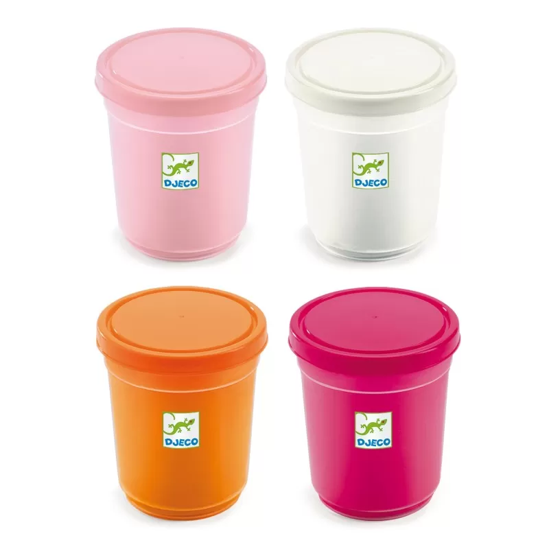 4 pots de pâte à modeler - Sweet - DJE-DJ09026 - DJECO - Sable et pâtes à modeler - Le Nuage de Charlotte