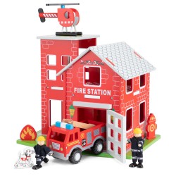 Caserne de Pompier - NCT-11020 - New Classic Toys - Garages et accessoires - Le Nuage de Charlotte