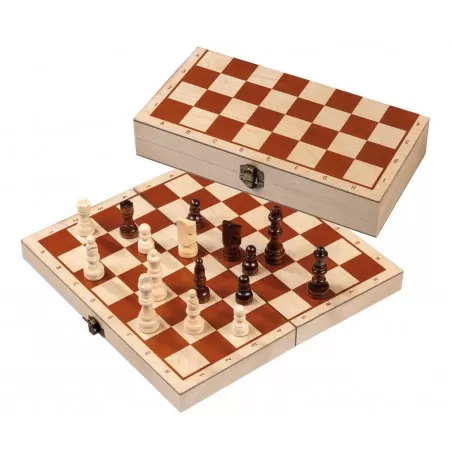 Cassette d'échecs, case 30 mm, avec chiffres et lettres - PHIL-2608 - Philos - Jeux de société - Le Nuage de Charlotte