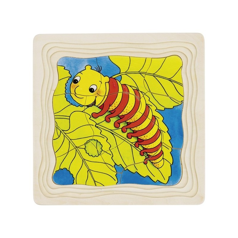 Puzzle caterpillar - GOK-8657523 - Goki - Wooden Puzzles - Le Nuage de Charlotte