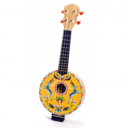COOPHYA Ensemble Instrument Gong Portable - Jouet Percussion à Main Pour Enfants Et Adultes Doré
