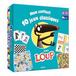 Mon coffret 10 jeux classiques avec Loup - AUZ-9782733898574 - Editions Auzou - Jeux de société - Le Nuage de Charlotte