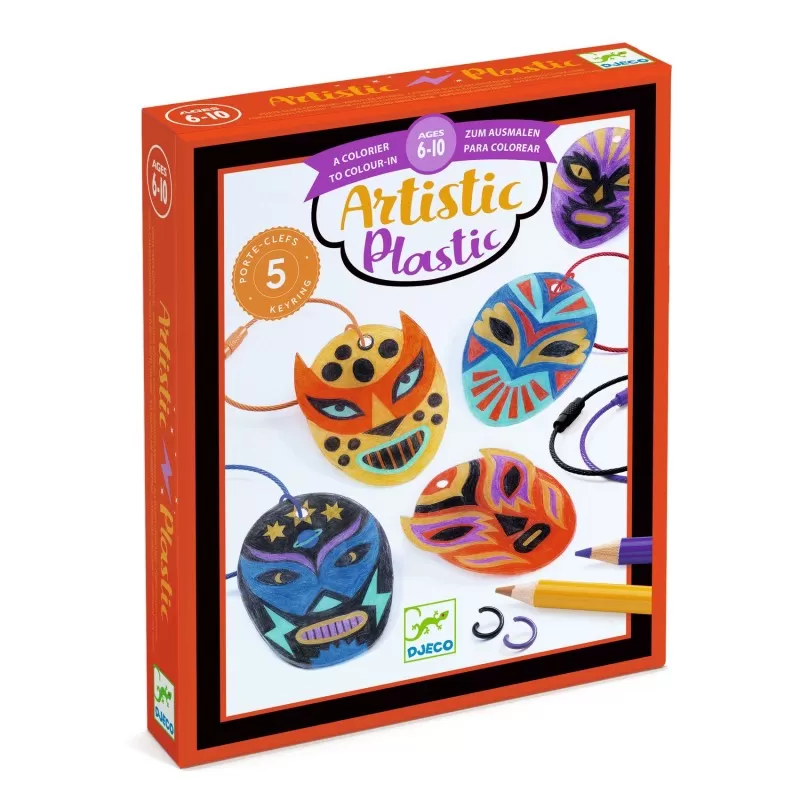 Artistic Plastic - Wrestler keyring - DJE-DJ09486 - DJECO - Creative boxes - Le Nuage de Charlotte