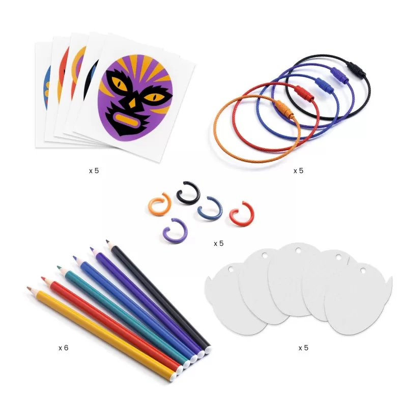 Artistic Plastic - Wrestler keyring - DJE-DJ09486 - DJECO - Creative boxes - Le Nuage de Charlotte