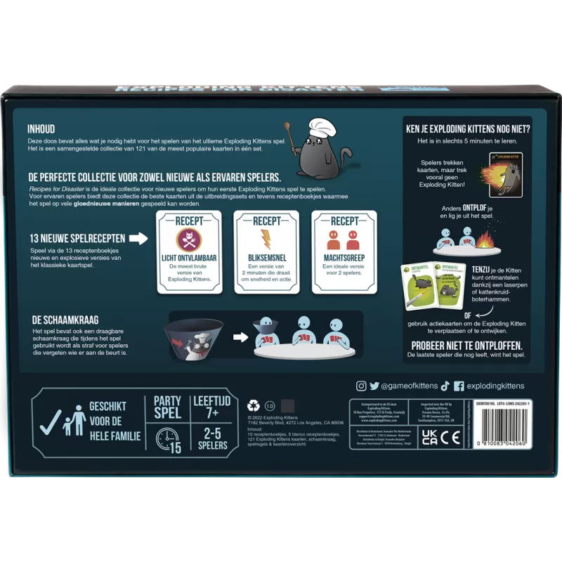 Exploding Kittens - Recipes for Disaster - EXK-191513 - Exploding Kittens - Board Games - Le Nuage de Charlotte