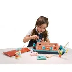 Little Otter Canal Boat - TLT-8339 - Tender Leaf Toys - Figures and accessories - Le Nuage de Charlotte