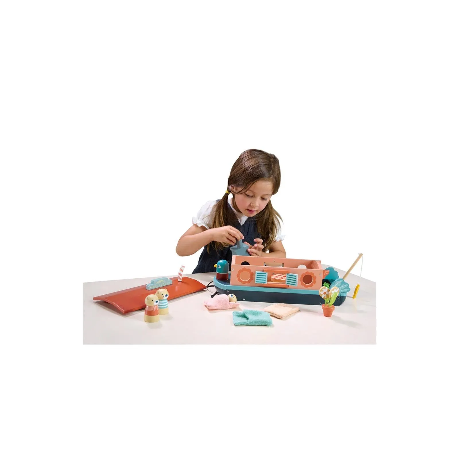 Little Otter Canal Boat - TLT-8339 - Tender Leaf Toys - Figures and accessories - Le Nuage de Charlotte