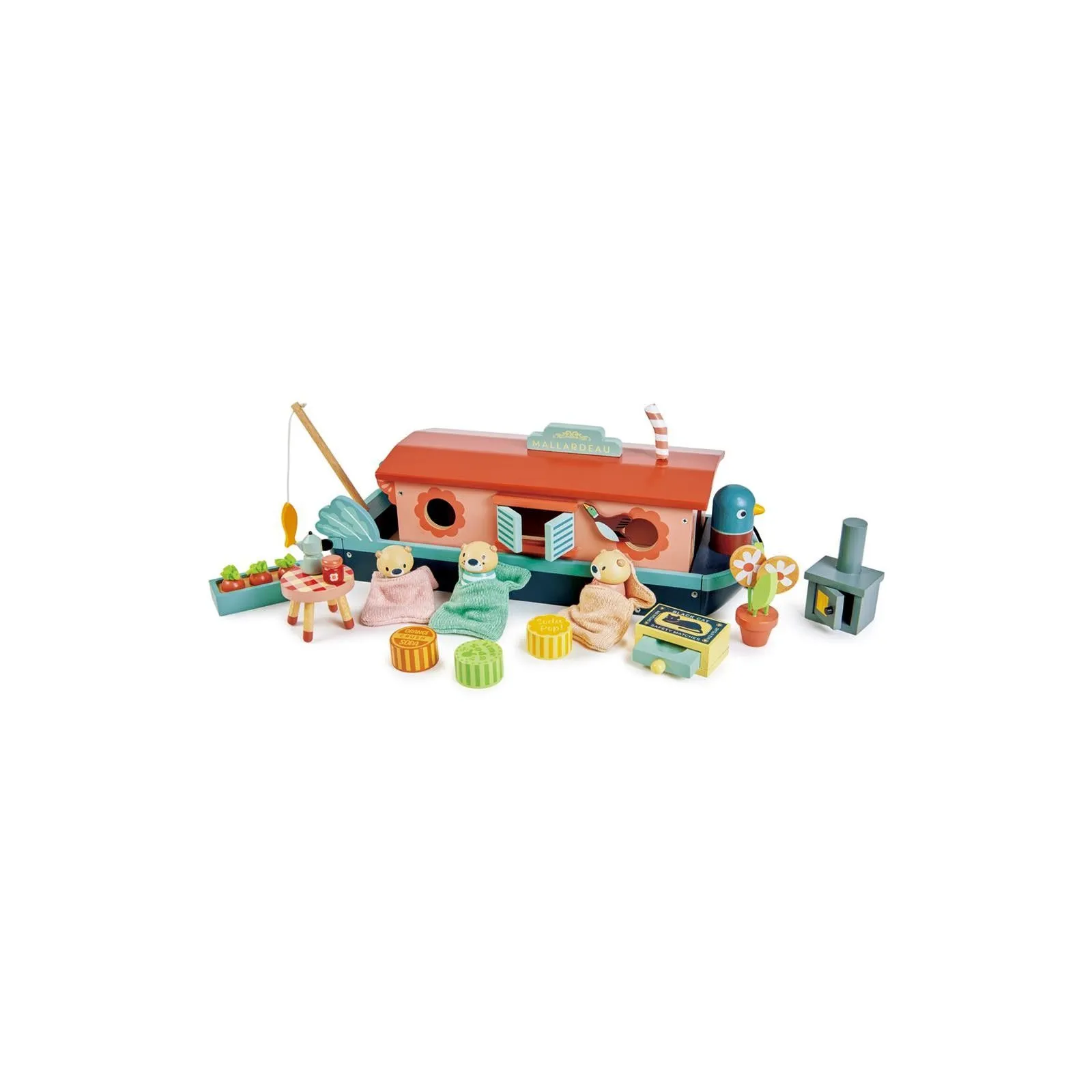 Little Otter Canal Boat - TLT-8339 - Tender Leaf Toys - Figures and accessories - Le Nuage de Charlotte