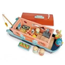 Little Otter Canal Boat - TLT-8339 - Tender Leaf Toys - Figures and accessories - Le Nuage de Charlotte