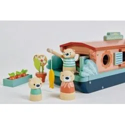 Little Otter Canal Boat - TLT-8339 - Tender Leaf Toys - Figures and accessories - Le Nuage de Charlotte