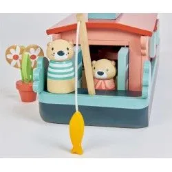 Little Otter Canal Boat - TLT-8339 - Tender Leaf Toys - Figures and accessories - Le Nuage de Charlotte