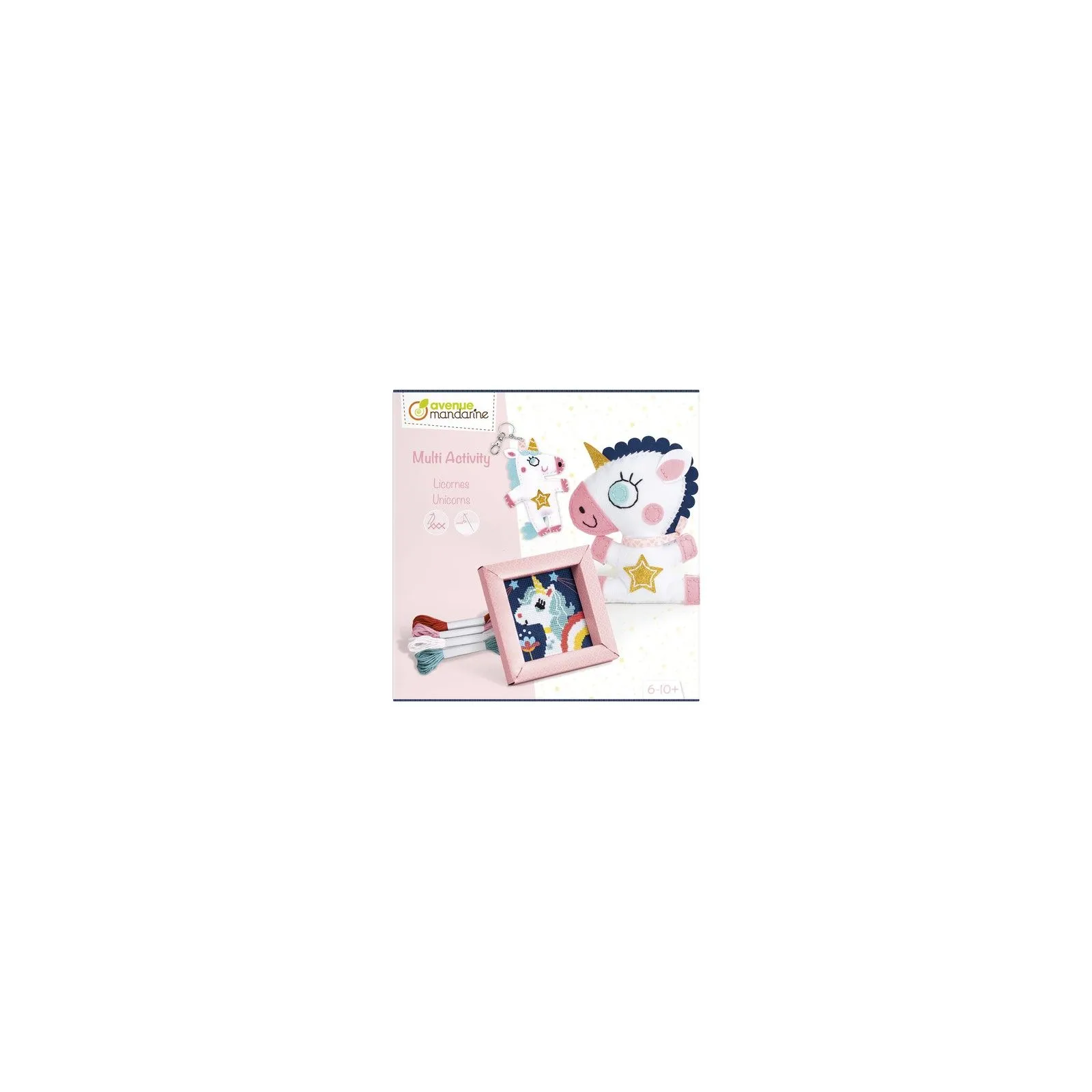 Multi-activity box, Unicorns - AVM-KC113C - Avenue Mandarine - Creative boxes - Le Nuage de Charlotte