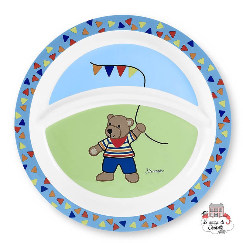 Plate - Ben the Pooh - STE-6821506 - Sterntaler - Plates and Bowls - Le Nuage de Charlotte