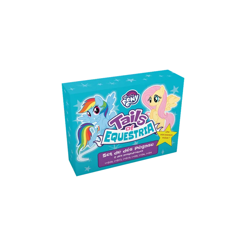 Tails of Equestria : Set de Dés Pégase [6 dés] - BLB-BBETOEA02 - Black Book Editions - Dés, sacs et autres accessoires - Le N...