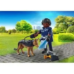 Policier avec chien de recherche - PLAY-71162 - Playmobil - Playmobil - Le Nuage de Charlotte