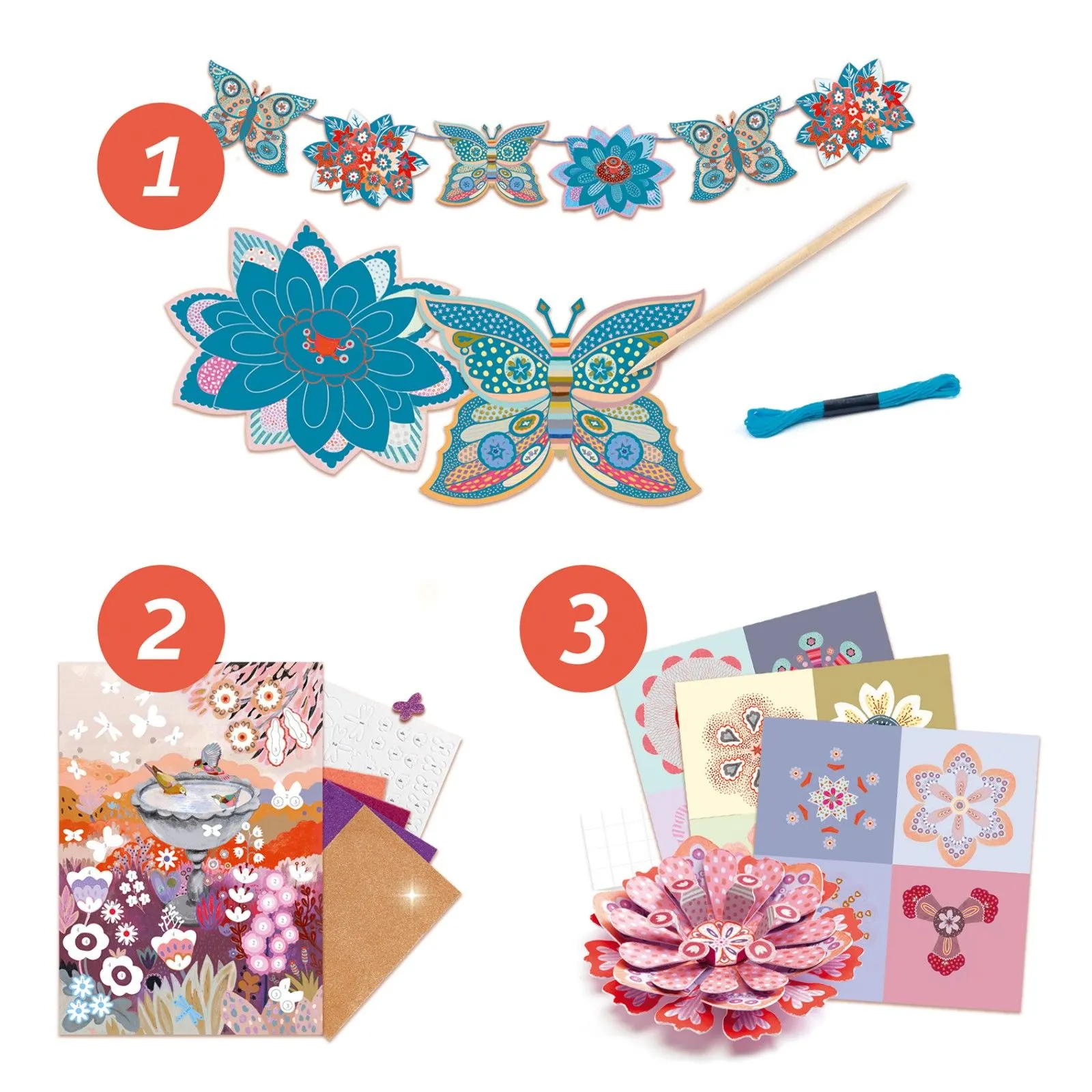 The flower garden - DJE-DJ09330 - DJECO - Creative boxes - Le Nuage de Charlotte