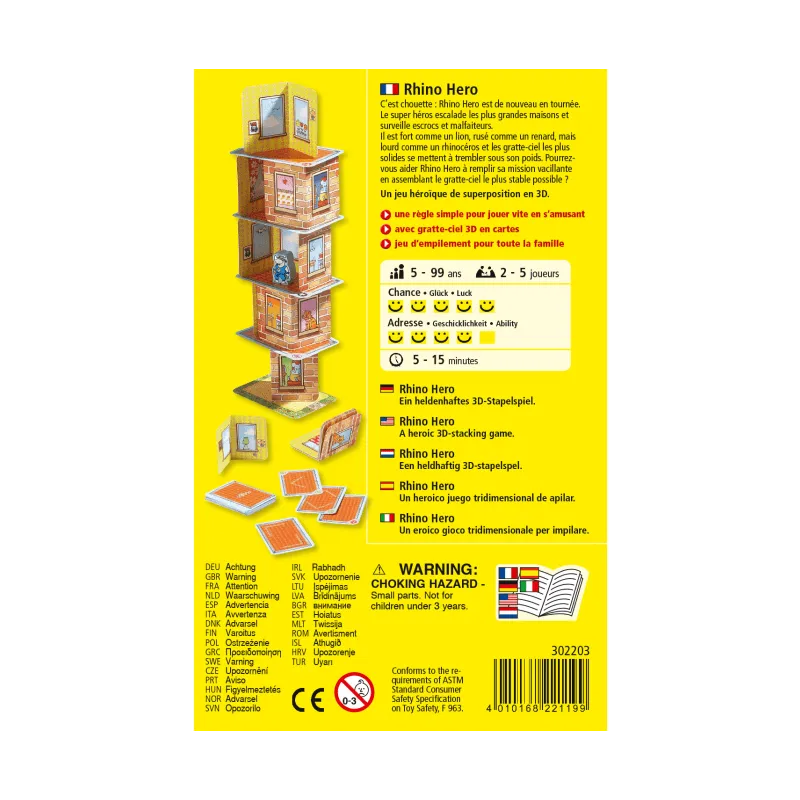 Rhino Hero - HAB-305897 - Haba - Board Games - Le Nuage de Charlotte