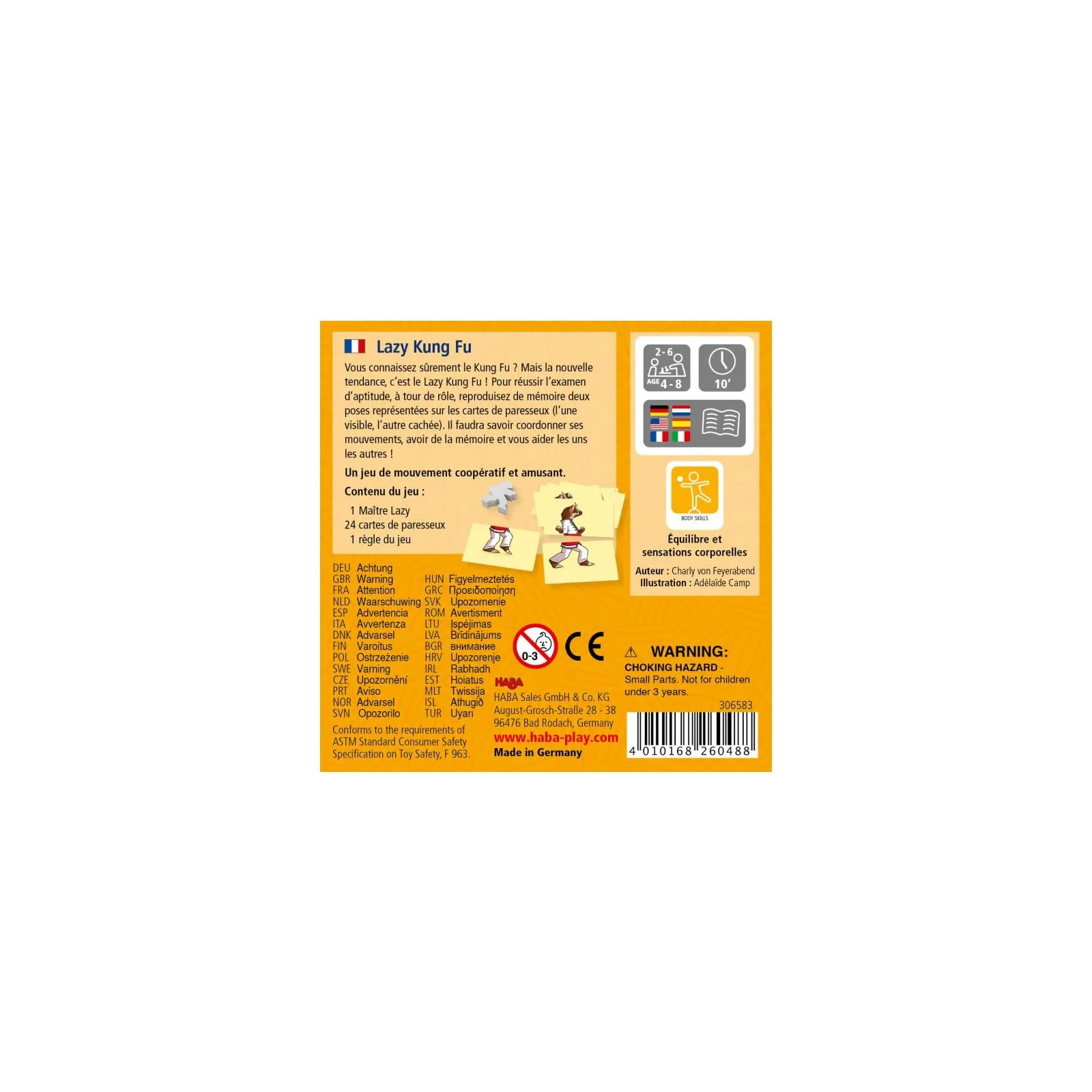 Lazy Kung Fu - HAB-306583 - Haba - Jeux de société - Le Nuage de Charlotte