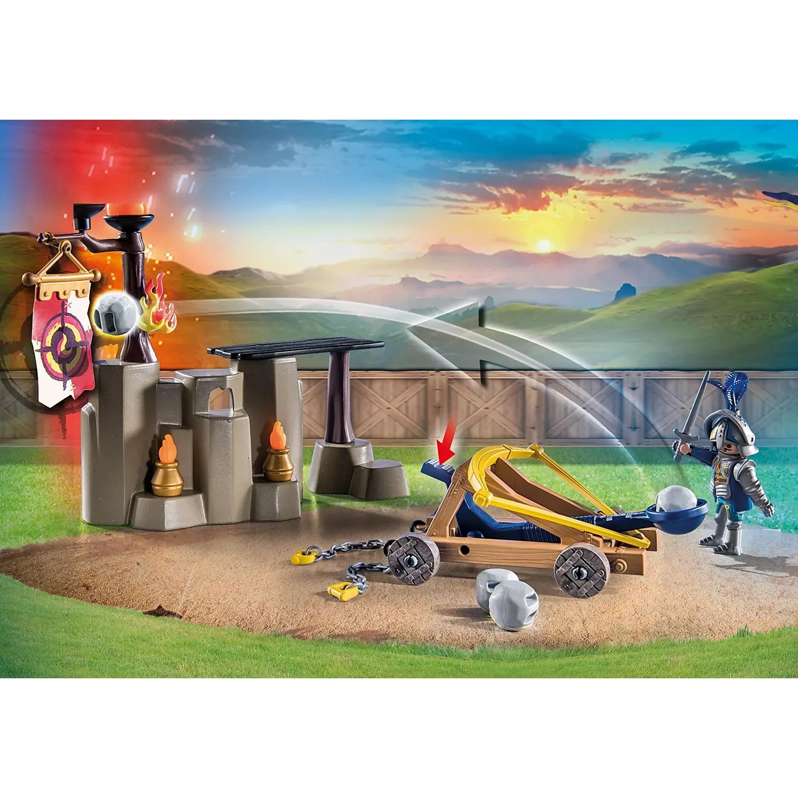 Tournoi Chevalier Novelmore contre Combattant Burnham Raider - PLAY-71210 - Playmobil - Playmobil - Le Nuage de Charlotte