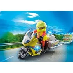 Emergency doctor with motorbike and light effect - PLAY-71205 - Playmobil - Playmobil - Le Nuage de Charlotte