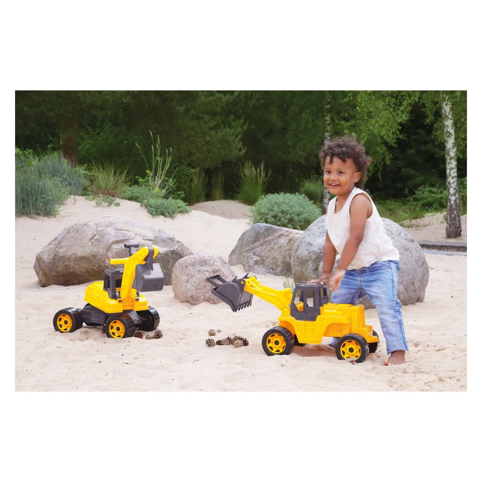 Giga Trucks Ride-on Excavator Eco - LEN-02218 - Lena - Cars, Trucks, etc. - Le Nuage de Charlotte