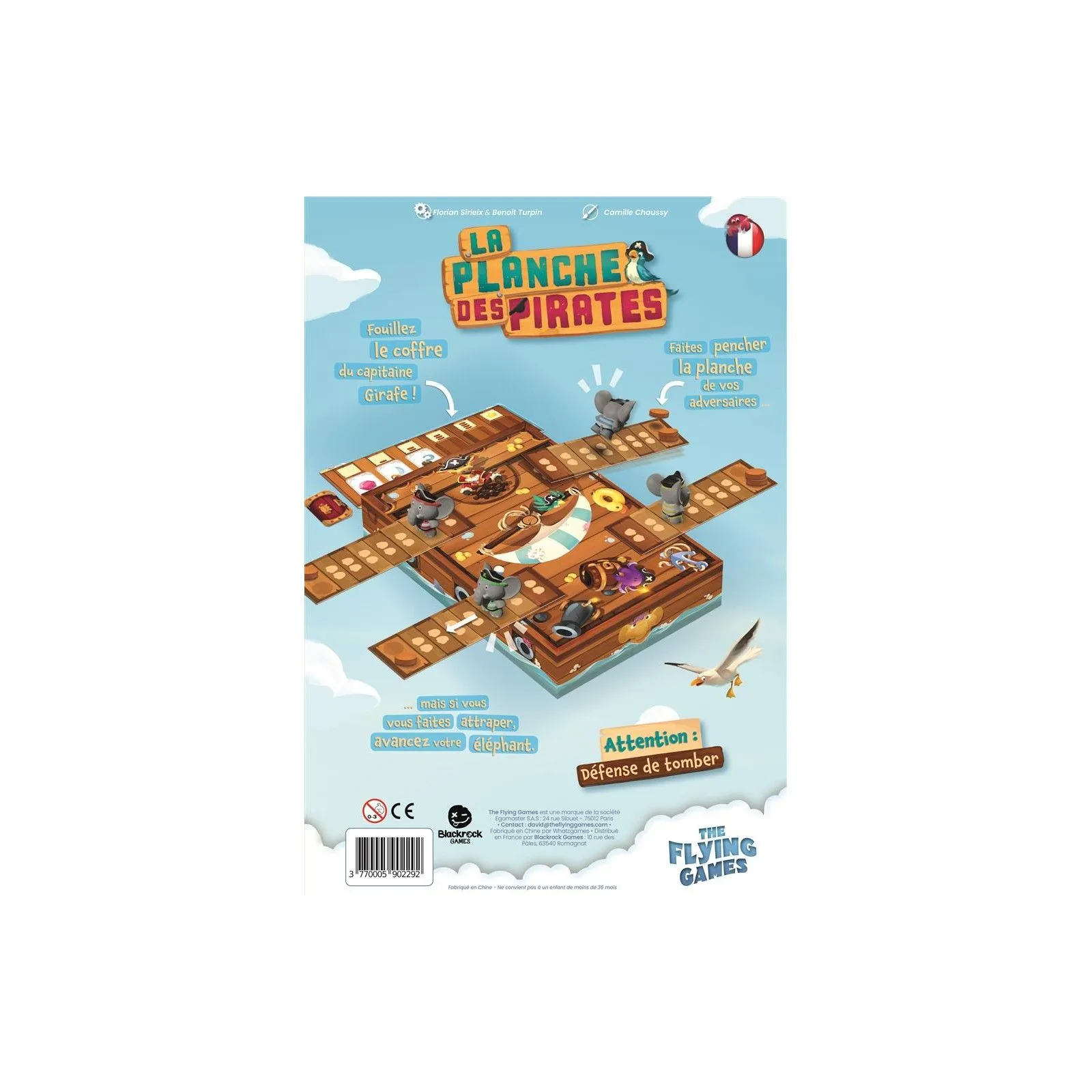 La Planche des Pirates - Défense de tomber - FLG-BLACK011 - The Flying Games - Jeux de société - Le Nuage de Charlotte