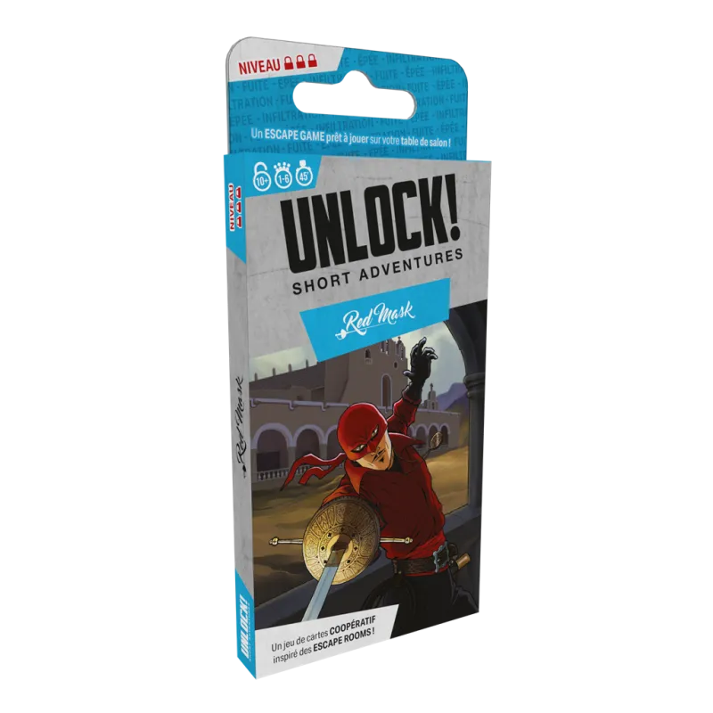Unlock! Short 7 - Red mask - SPC-191678 - Z-Man - Board Games - Le Nuage de Charlotte