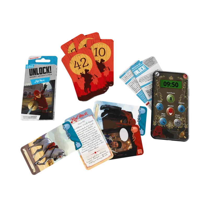 Unlock! Short 7 - Red mask - SPC-191678 - Z-Man - Jeux de société - Le Nuage de Charlotte