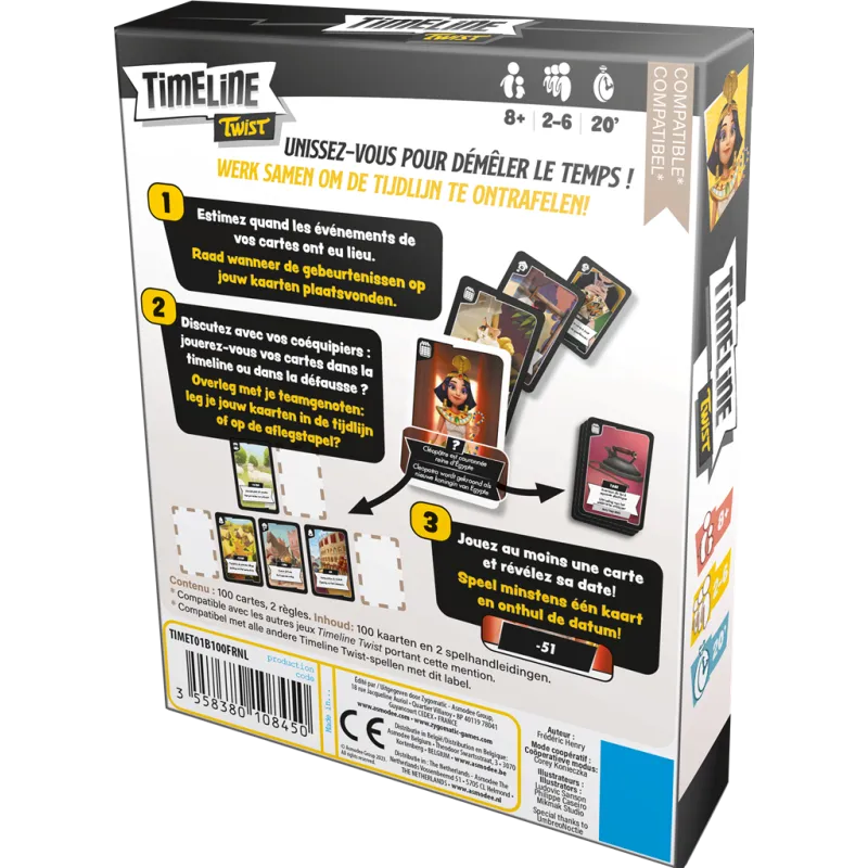 Timeline Twist - ZYG-191547 - Zygomatic - Board Games - Le Nuage de Charlotte