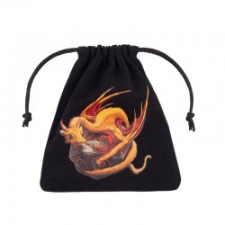 Dragon Black & adorable Dice Bag - QWO-BDRA102 - Q Workshop - Dices, bags and other accessories - Le Nuage de Charlotte