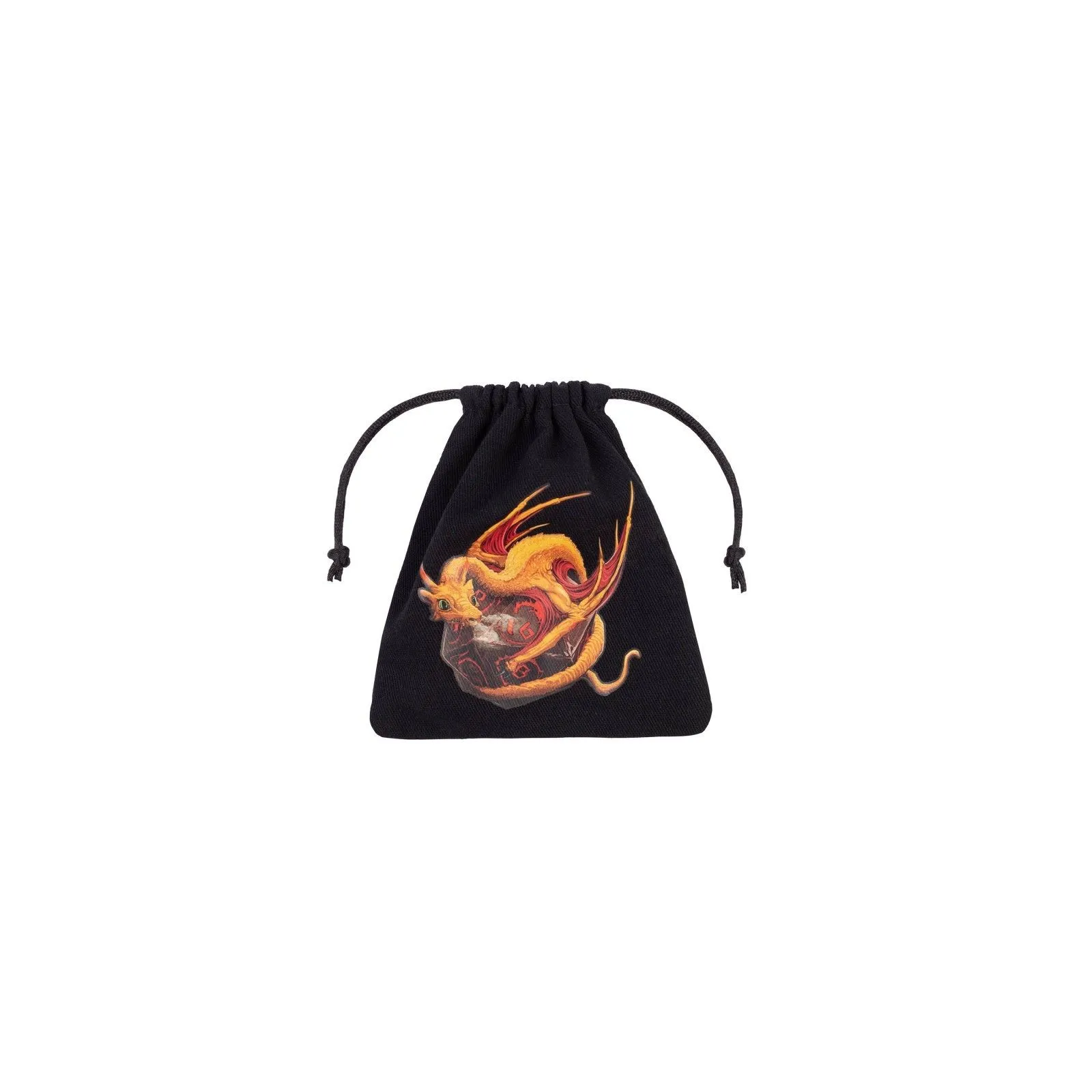 Dragon Black & adorable Dice Bag - QWO-BDRA102 - Q Workshop - Dices, bags and other accessories - Le Nuage de Charlotte