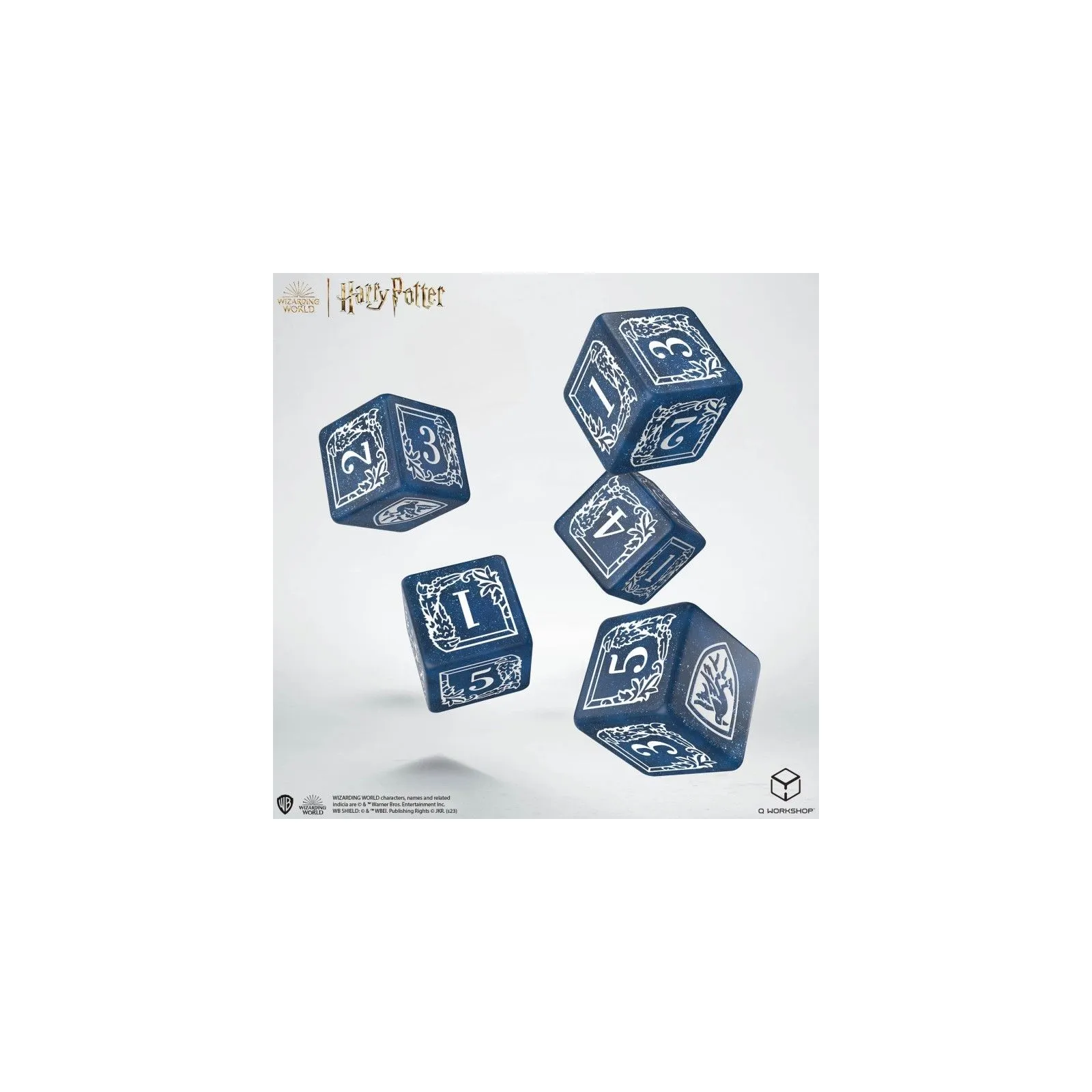 Harry Potter - Ravenclaw Dice & Pouch [5 dices] - QWO-190142/2023/3/A/D6B - Q Workshop - Dices, bags and other accessories - ...