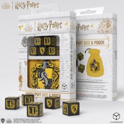 Harry Potter - Hufflepuff Dice & Pouch [5 dices] - QWO-190142/2023/4/A/D6B - Q Workshop - Dices, bags and other accessories -...