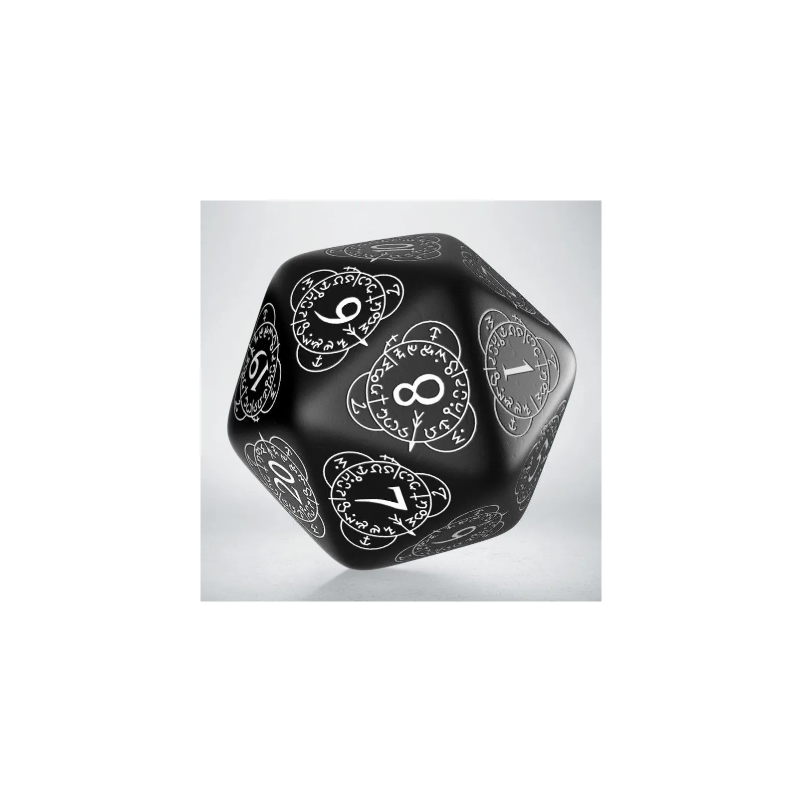 D20 Level Counter - Black & white - QWO-20LEV01 - Q Workshop - Dices, bags and other accessories - Le Nuage de Charlotte