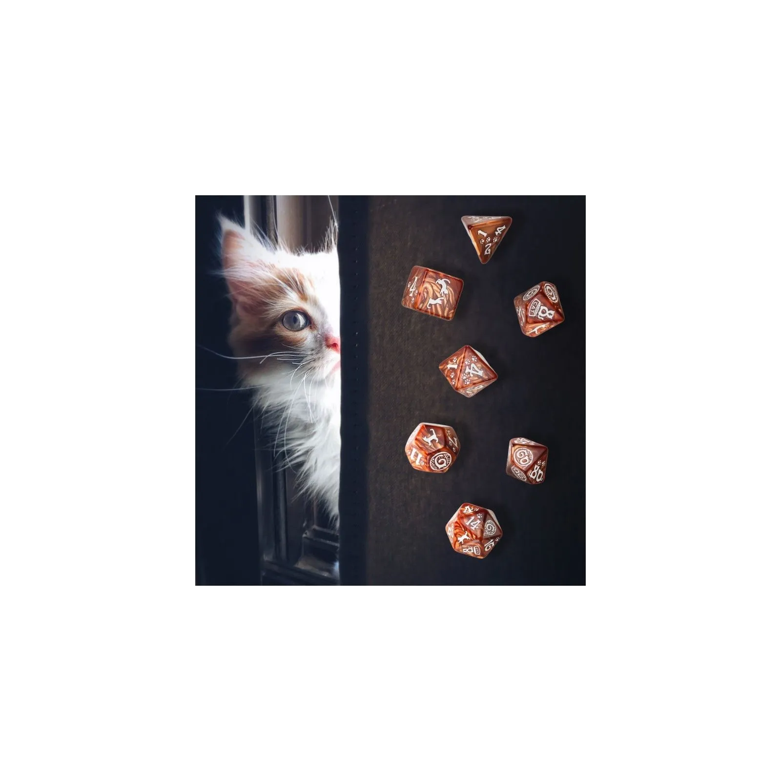 CATS Dice Set - Muffin [7 dices] - QWO-SCAT72 - Q Workshop - Dices, bags and other accessories - Le Nuage de Charlotte
