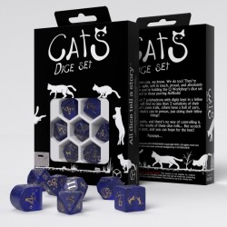 CATS Modern Dice Set: Meowster [7 dices] - QWO-RCAT04 - Q Workshop - Dices, bags and other accessories - Le Nuage de Charlotte