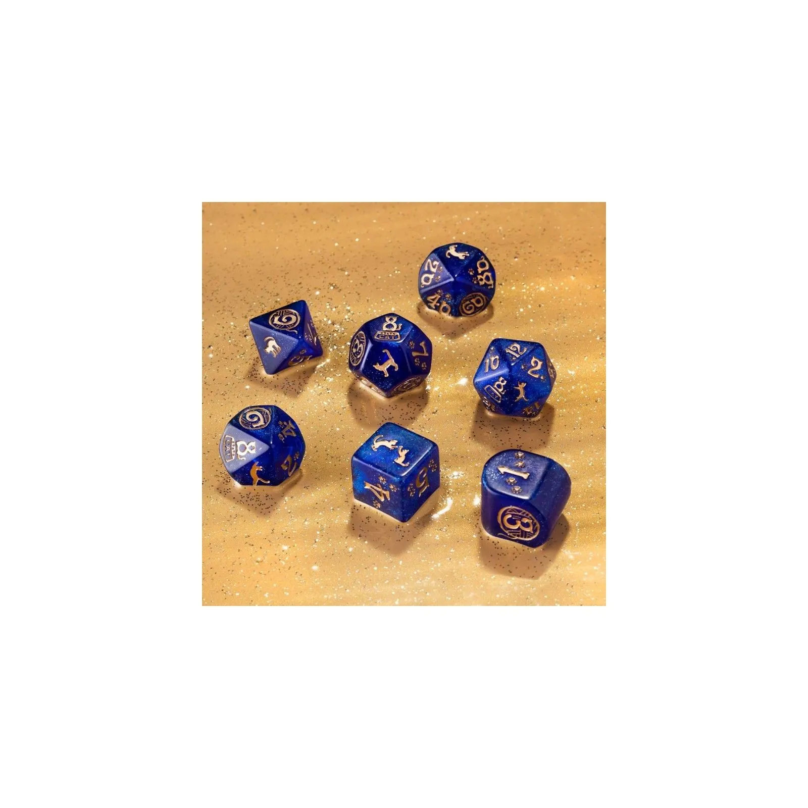 CATS Modern Dice Set: Meowster [7 dices] - QWO-RCAT04 - Q Workshop - Dices, bags and other accessories - Le Nuage de Charlotte