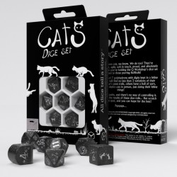 CATS Modern Dice Set: Waffle [7 dices] - QWO-RCAT05 - Q Workshop - Dices, bags and other accessories - Le Nuage de Charlotte