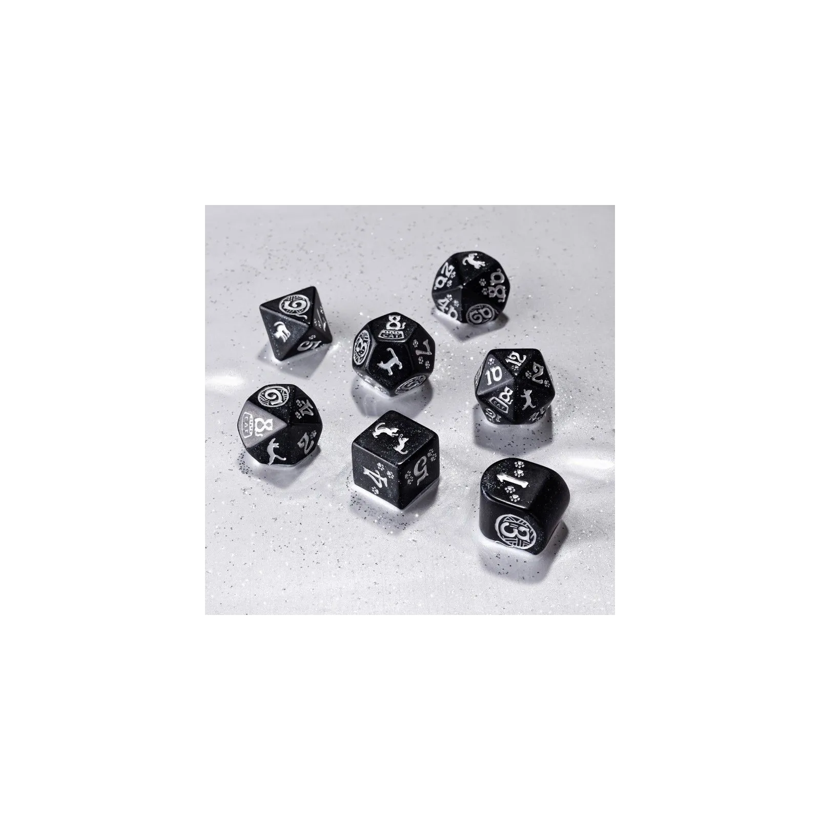 CATS Modern Dice Set: Waffle [7 dices] - QWO-RCAT05 - Q Workshop - Dices, bags and other accessories - Le Nuage de Charlotte