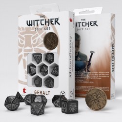 The Witcher Dice Set - Geralt - The Silver Sword [7 dices] - QWO-SWGE04 - Q Workshop - Dices, bags and other accessories - Le...