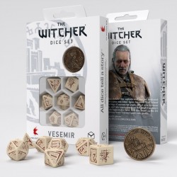 The Witcher Dice Set - Vesemir - The Old Wolf [7 dices] - QWO-SWVE01 - Q Workshop - Dices, bags and other accessories - Le Nu...