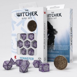 The Witcher Dice Set - Yennefer - Lilac and Gooseberries [7 dices] - QWO-SWYE03 - Q Workshop - Dices, bags and other accessor...
