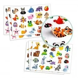 Grosses gommettes pour les petits - Bébés animaux - DJE-DJ09084 - DJECO - Stickers et gommettes - Le Nuage de Charlotte
