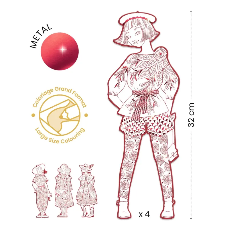 Fashion colouring - Fiodor & friends - DJE-DJ09544 - DJECO - Drawings and paintings - Le Nuage de Charlotte