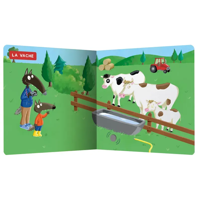 Mes premiers sonores - Les animaux de la ferme avec p'tit loup - AUZ-9782733881699 - Editions Auzou - Imagiers et éveil - Le ...