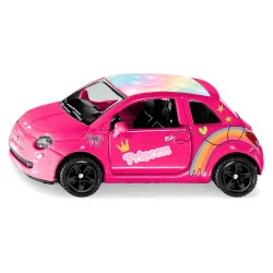 Siku 1453 – Fiat 500 Miniature – Métal/plastique, Pneus Caoutchouc, Rouge – 7,1 Cm
