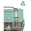 Cartable Vintage Fantasy 38 cm - Green Flowers - CAME-VIG-CA38-35N - Caméléon - Cartables et sac à dos - Le Nuage de Charlotte