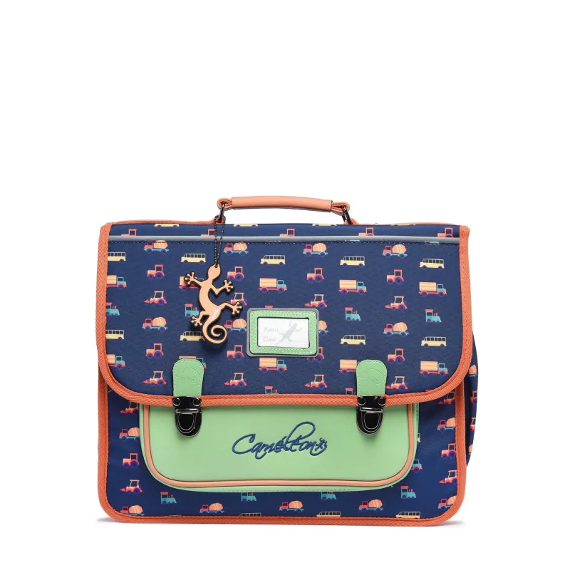 Cartable Retro 38 cm - Navy Countryside - CAME-RET-CA38-71Z - Caméléon - Cartables et sac à dos - Le Nuage de Charlotte