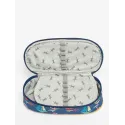 Trousse Retro - Stripes Sailboat - CAME-RET-PLUM-709635 - Caméléon - Trousses à Crayons - Le Nuage de Charlotte