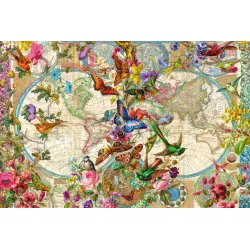 Flora & Fauna World Map [3000] - RAV-171170 - Ravensburger - Puzzles for the bigger ones - Le Nuage de Charlotte